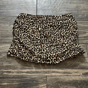LEOPARD/CHEETAH ruched swim skirt